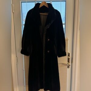 Elegant Brown Faux Fur Coat. Excellent condition, from a smoke/pet free home.